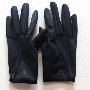 Adidas black running active gloves EUC
